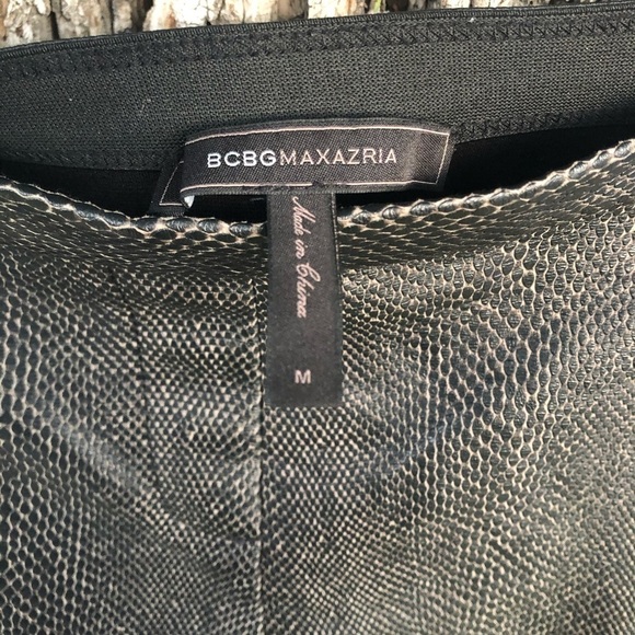 BCBGMAXAZRIA Elijah Contrast snakeskin Leggings - Picture 6 of 6